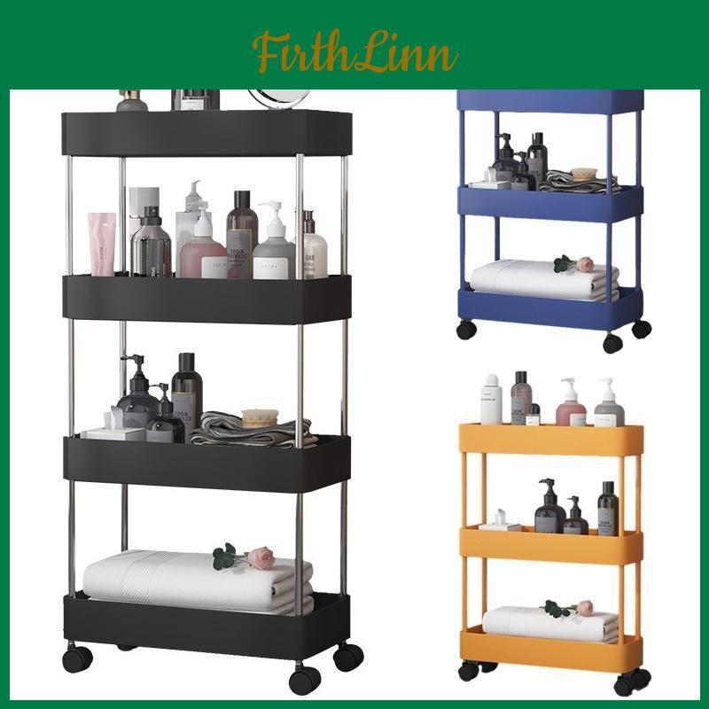 Storage Narrow 3layer Rack Gap Slim Storage Cart With Wheel Trolley Kitchen Bathroom Shelves Organizer Mobile Shelving