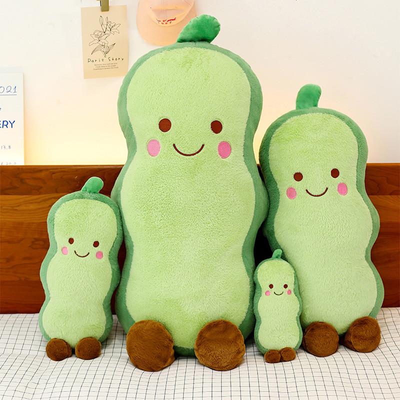 Vegetable Pea Cucumber Long Pillow Plush Toy Kids Sleep Companion Gift For Children