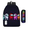 Among Us Two-Piece Backpack Space Werewolf Primary And Secondary School Students Cartoon Schoolbag Three-Piece Satchel Pencil Case
