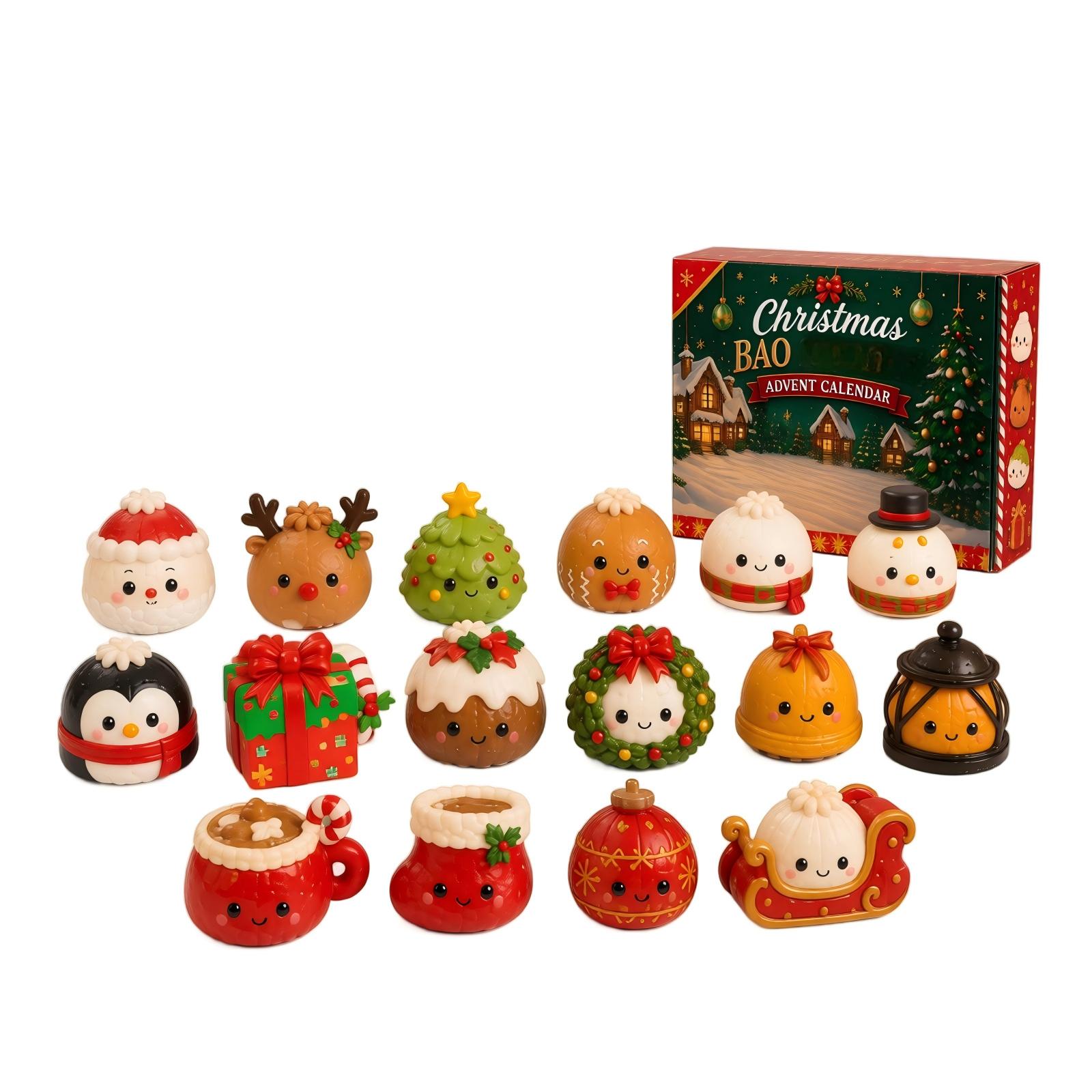 Weihnachten - Adventskalender-Spielzeug für Kinder - Lustiges Überraschungsgeschenk One Size