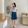 New Arrivals Open Run Women High Rise Denim Pants Summer