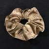 Vintage Hair Ruffle - Taupe Beige Velvet
