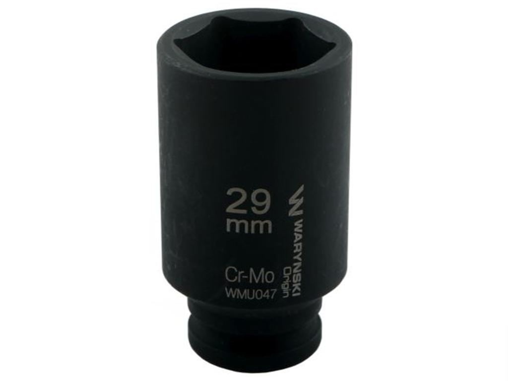 Long hexagonal impact socket 1/2". 29 . CrMo. DIN 3129. Waryński
