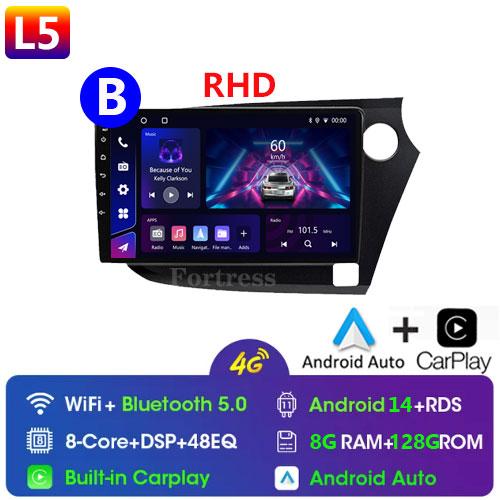 9" Android 14 Car Radio For HONDA INSIGHT 2009 - 2014 Navigation GPS Carplay Multimedia Player Auto Stereo 2din DVD 360 Camera