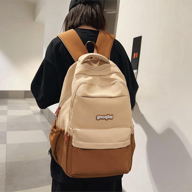 Men's Schoolbags College Student Computer Backpacks Women's Trendy Travel Backpacks