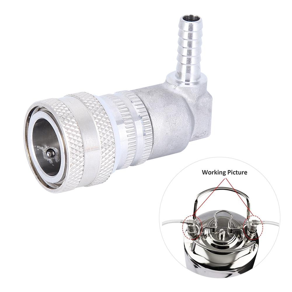 Homebrew Beer Stainless Steel Ball Lock Beer Keg Coupler Gas Quick Connector Dispenser