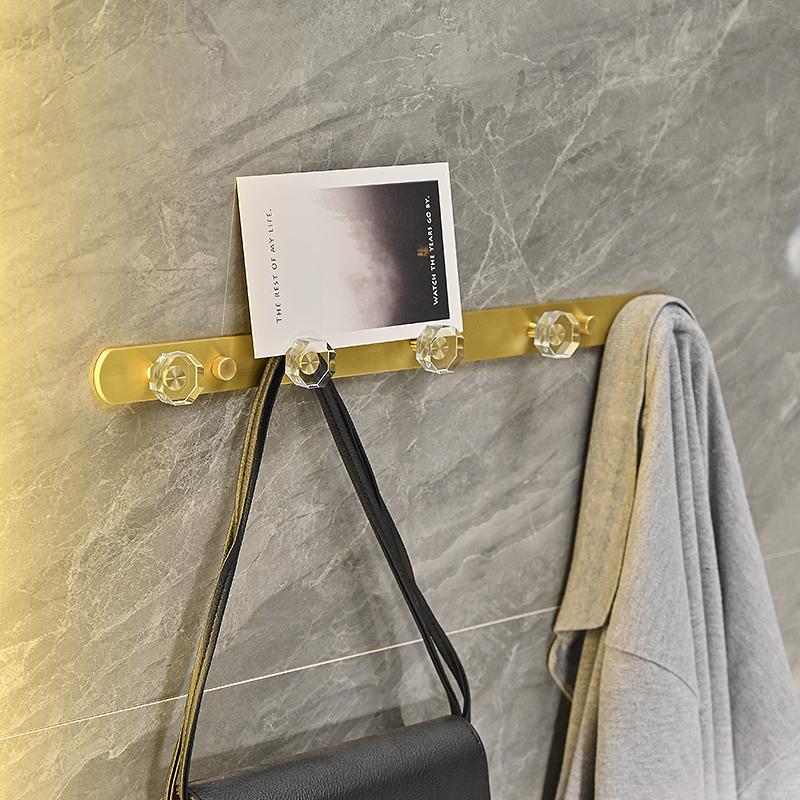 Acryl Badezimmerhaken Handtuchhalter Haken Gebürstetes Gold Kleider Hut Hakenleiste Bademantelhaken Küchenhaken Schlafzimmer Haken Badezimmerzubehör