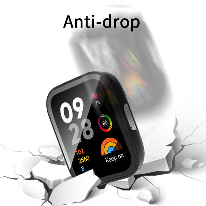 9D Glass Case +Strap For Redmi Watch 3 Active PC Hard Cover Screen Protector Bracelet for Xiaomi Redmi Watch3 Lite Accessorie