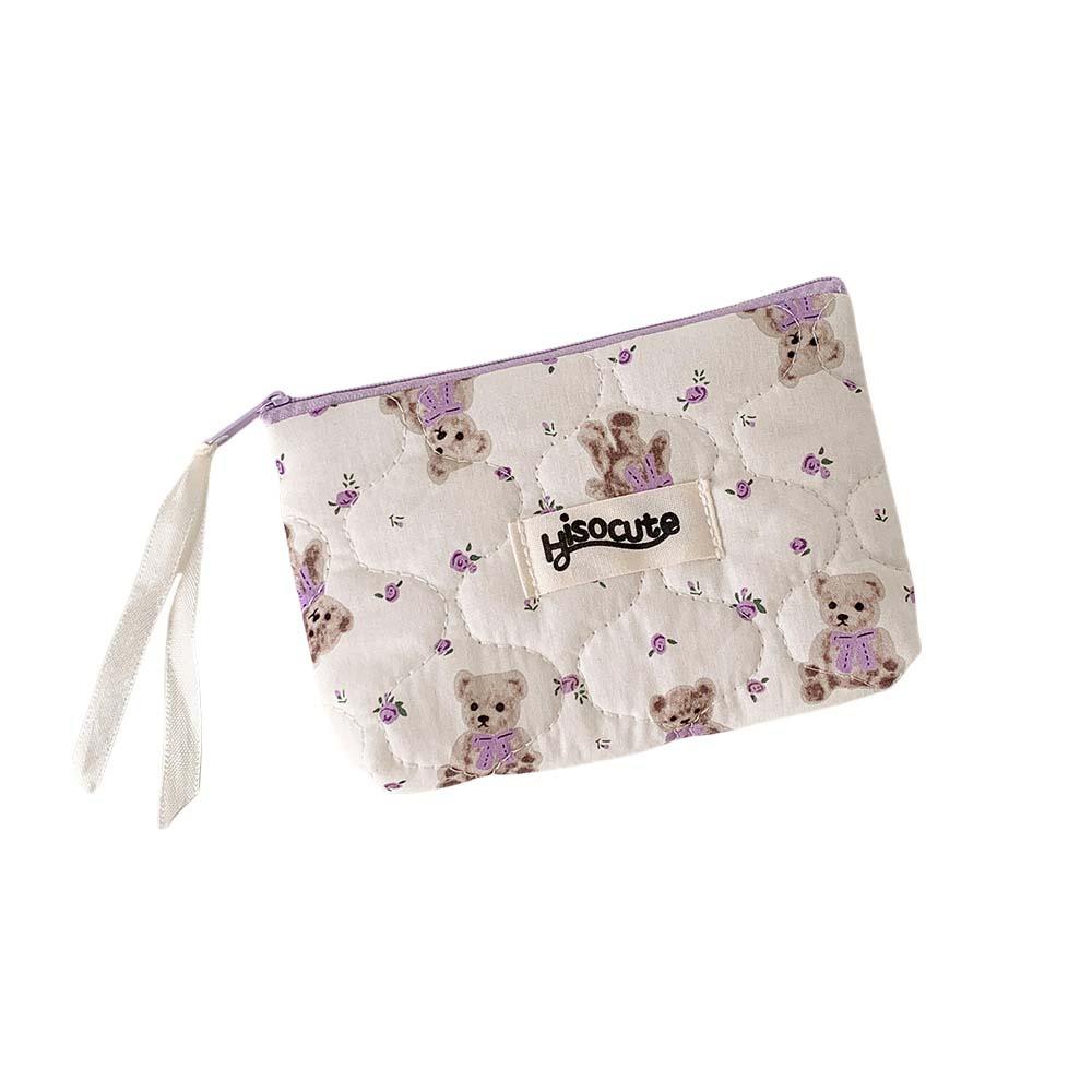 Desktop Storage Bow Stationery Bag Sweet Lace Bow Pencil Pouch Korean Style Pencil Case  Office