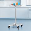 Mobile Mayo Stand Stainless Steel Mayo Tray 25.2"-39.8" with Removable Tray