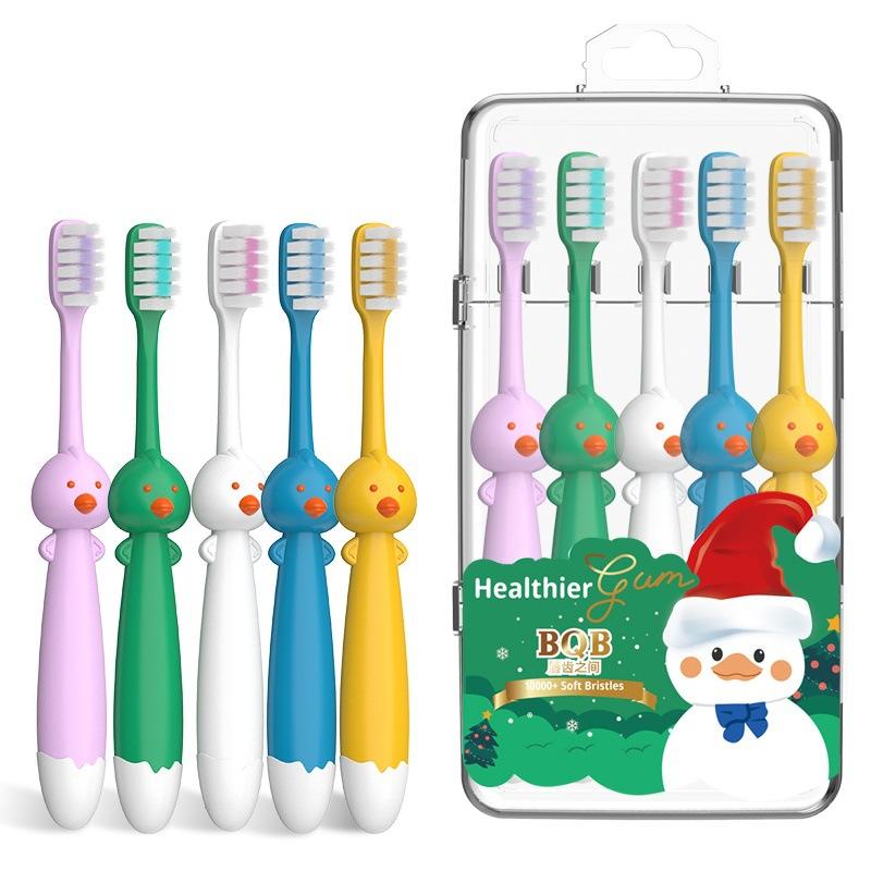 5/8 шт. Дитячі зубні щітки з м'якою щетиною, дитяча мультяшна зубна щітка у формі курчати для дітей 3-12 років