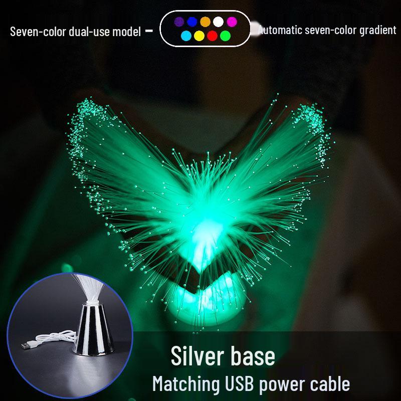 Colorful Fiber Optic Starry Night Bedside Lamp for Bedroom Ambiance
