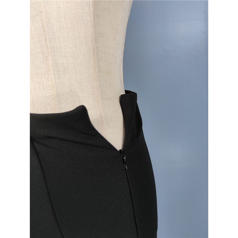 

Export Single Elegant Women s Spring New Arrival Easiest for Match High Waist Fashion Slimming Tall Long Leg Split Casual Bootcut Pants Black S