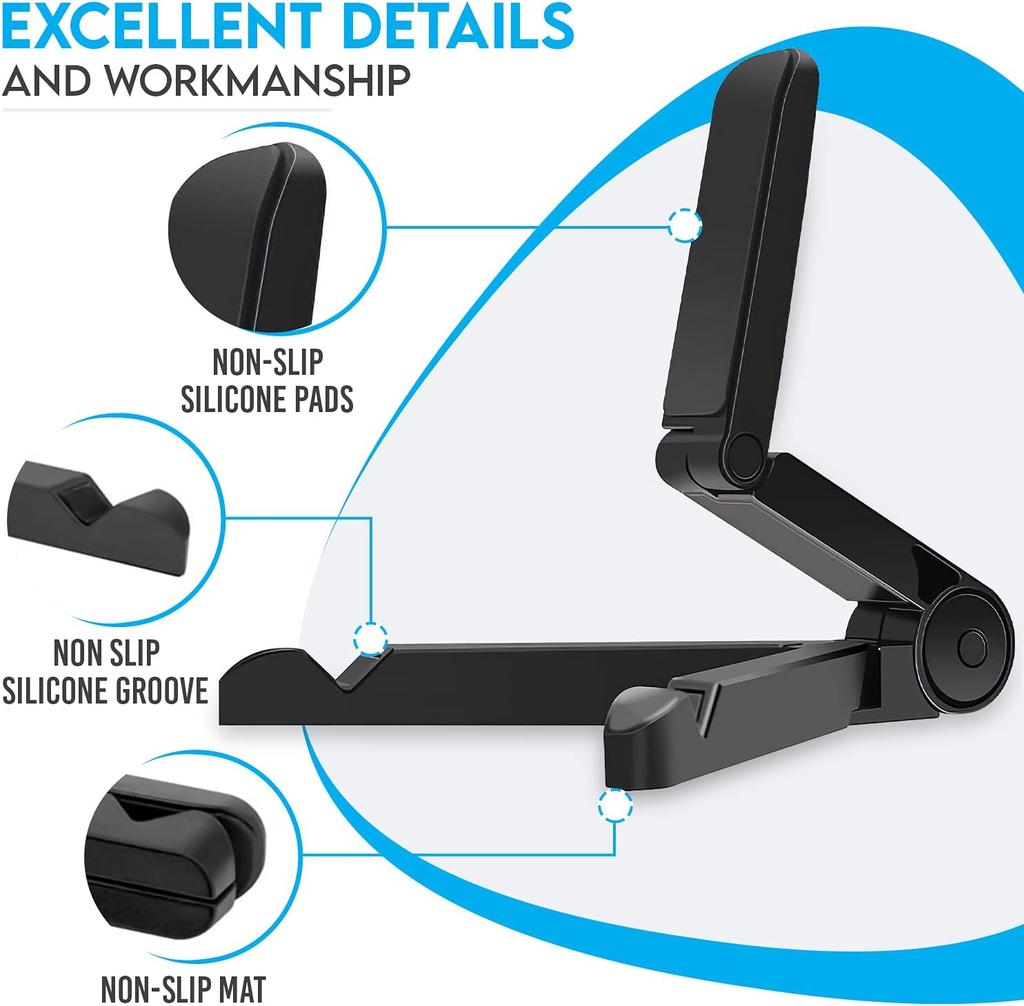 1 Pc  Universal Foldable Holder Ultra Strong Adjustable IPad Stand - for Tablets & Smartphones Accessories
