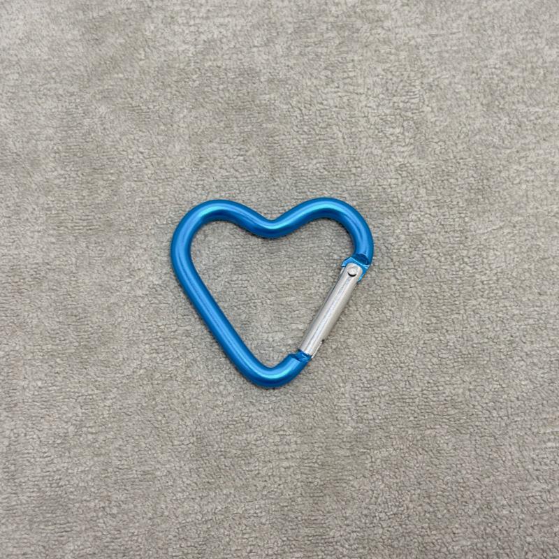 Heart-Shaped Aluminum Carabiner Hook for Backpack and Water Bottle - 44x40MM