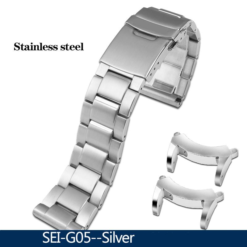 New Rubber Watchband For Citizen BJ8050 BJ8050-08E Stainless Steel Lug Little/Small Monster Modified Silicone Watch Band Strap