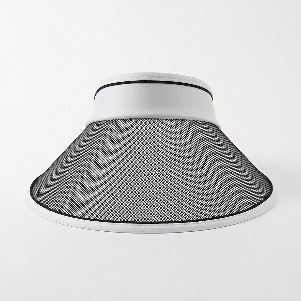 Color-changing sun cap (white) wide sun cap hat