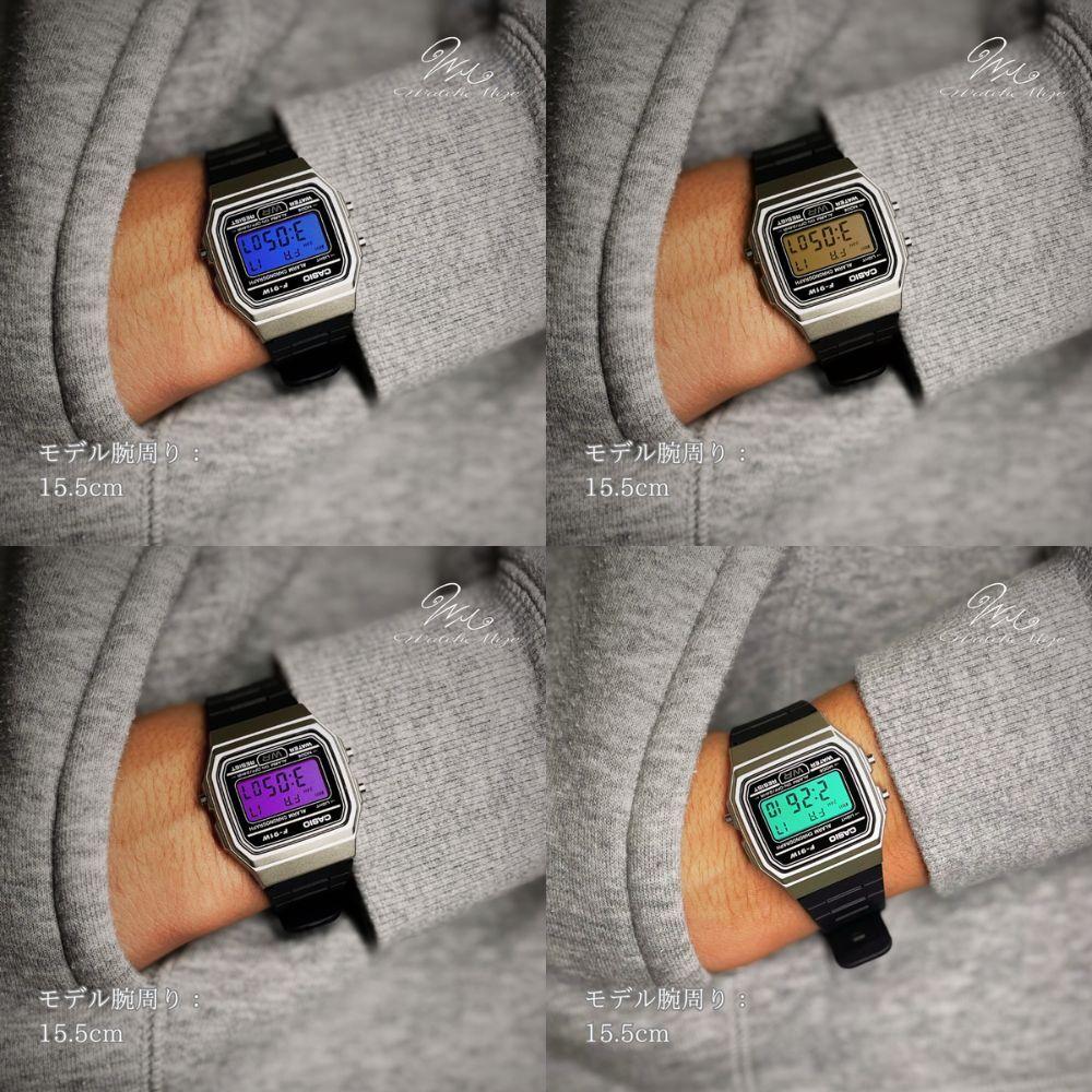 CASIO LCD base Pink LCD model Custom watch Color Custom F-91WM-7AJH (base)