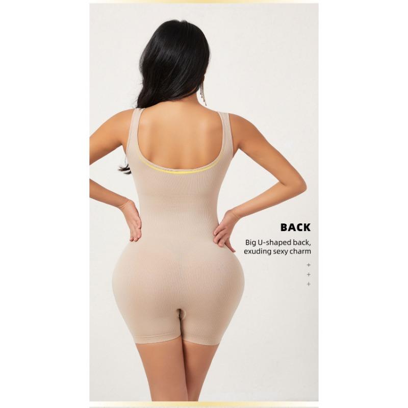 Women Seamless U Back Tummy Control Butt Lift Shapewear Bodysuit