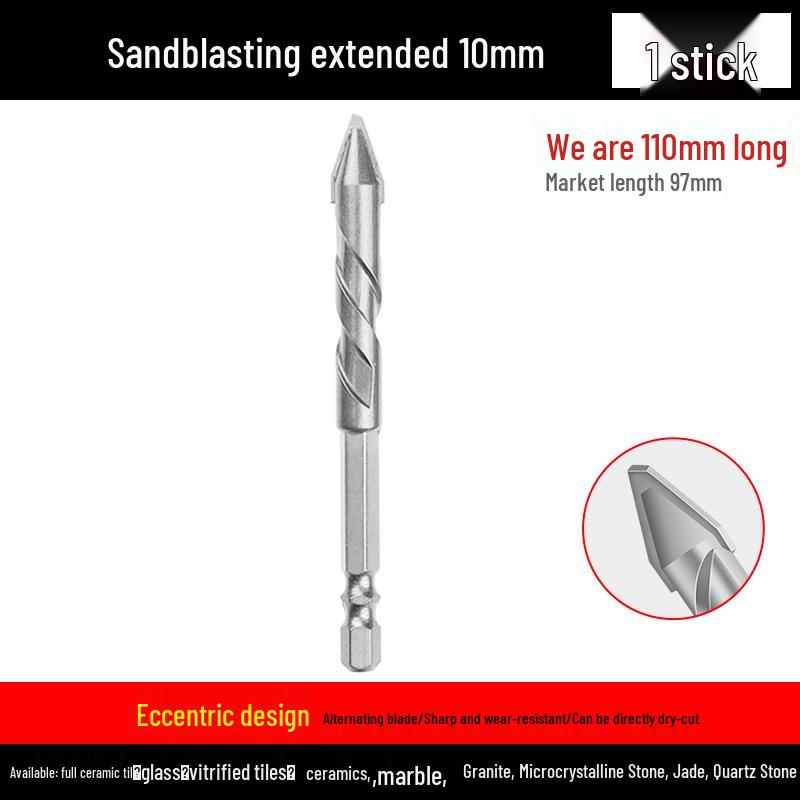 Eccentric Tilting Drill Bit for Marble and Concrete