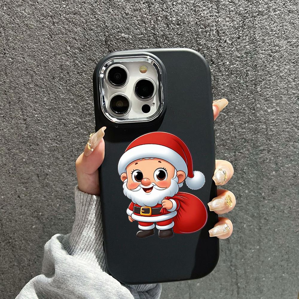 N98 La Mulți Ani Crăciun Fericit Huse pentru telefoane moi pentru iPhone 16 Pro Max Xiaomi 11 Lite Redmi 13C Note 11s Cadru placat Capac din spate pentru cameră