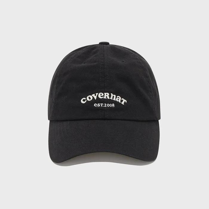 [Standard Fit] Cloverheart Arch Cooper Logo Ball Cap Black