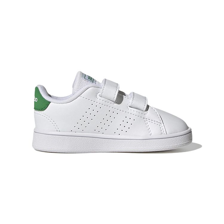 Adidas Neo Advantage Non-Slip Durable Low-Top Walking Shoes Baby Shoes White Green GW6500