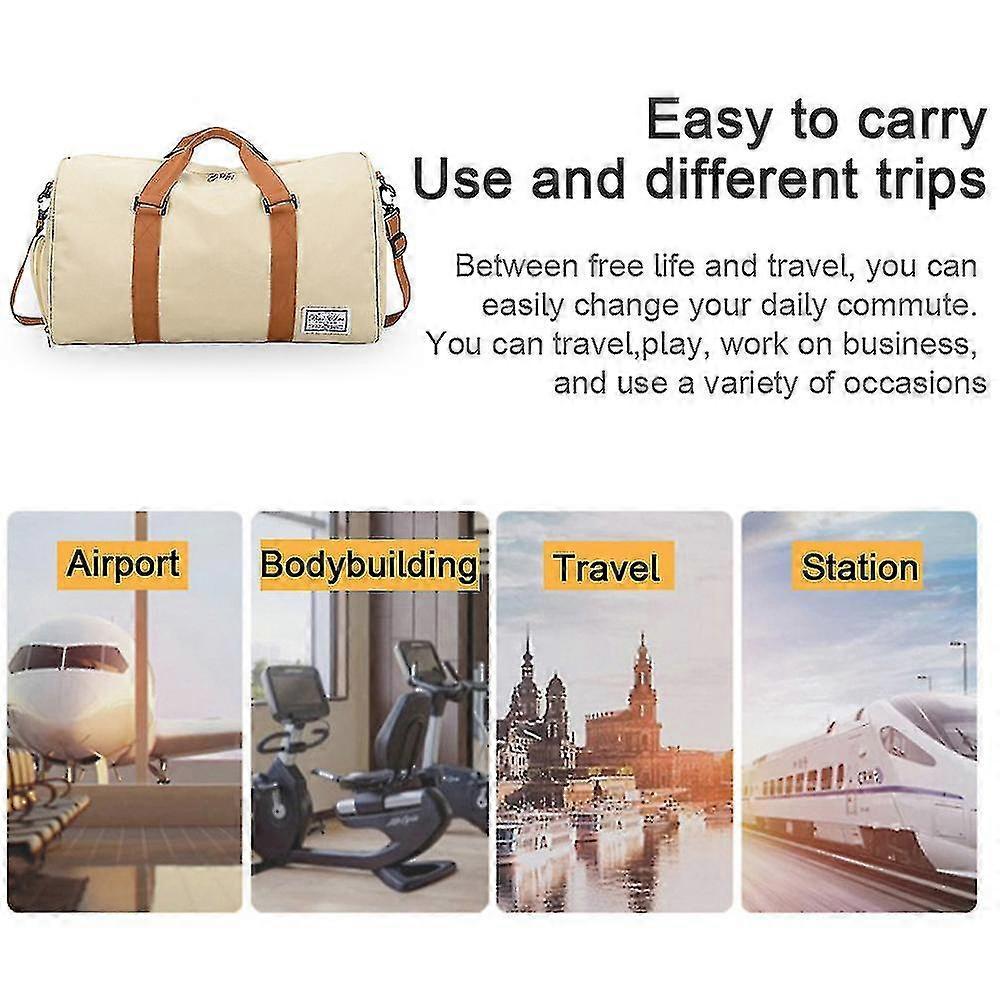 Sports Gym Bag With Shoe Compartment&wet Pocket,travel Duffel Bag,weekend Bag Black