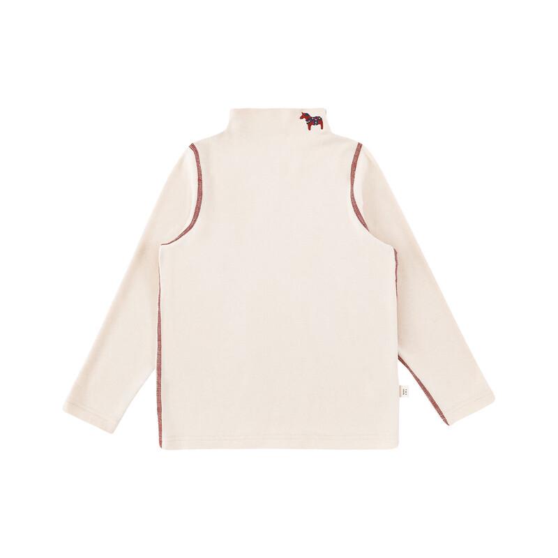 YouYou Boy's Winter Fleece Turtleneck with Horse Embroidery