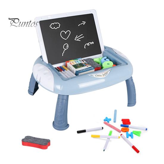 

1 комплект детской магнитной доски для рисования, стол, двухсторонний стираемый блокнот для рисования, письма, каракулей, красочный планшет для рисования, обучающая игрушка для малышей, мальчиков и девочек синий