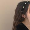 French Style Handmade Butterfly Wool Waves Hairband Fairy Cute Simple Temperament Exquisite Pearls Hair Accessories New