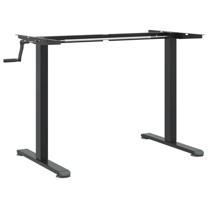 VidaXL Cadre de Bureau Debout, Support de Bureau, Cadre de Table d'Ordinateur Salon Chambre, Moderne, Noir 4005341