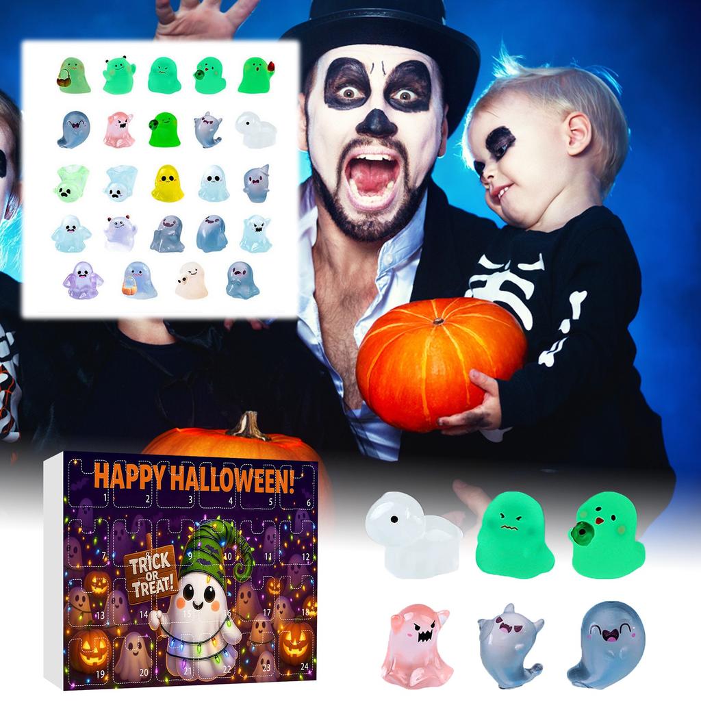 3D, 24pc Draw Halloween Glowing Gifts, Countdown Calendar