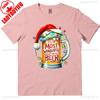 Funny Santa Claus Drinking Beer Wonderful Time Christmas TShirt High Quality Loose Casual Cotton T Shirt Man Clothes