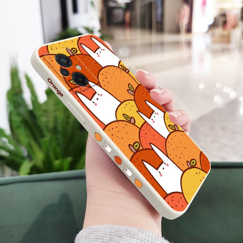 

Orange Rabbit Phone Case For Xiaomi Poco F7 X7 M6 X6 M5 M5S F5 X5 F4 X4 M4 F3 M3 X3 F2 Pro X2 4G 5G Ultra GT NFC Silicone Cover Poco X7 Pro