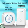 Self-Powered Wireless Waterproof Doorbell, Battery-Free and Wire-Free, for US/EU/UK Standards.