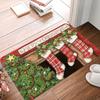 Christmas Door Mat Santa Claus Outdoor Carpet Merry Christmas Decorations For Home 2025 Navidad Xmas Ornament New Year 2026