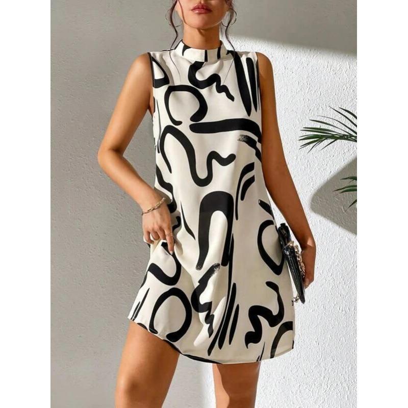 JPNTKY Women's Fashion Summer Spring Sleeveless Casual Dresses