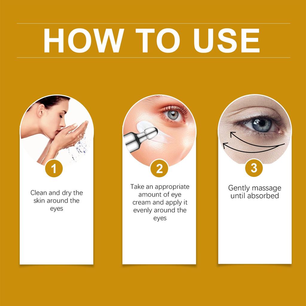 Retinol Eye Cream, Retinol Anti-Puffiness Cream Under The Eyes, Anti-Wrinkle Eye Serum, All Skin Types Reduces Puffiness & Dark Circles