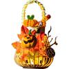 DIY Halloween Woven Lantern Kit – Handheld Light-Up Pumpkin Lantern for Party Decor