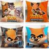 Game Zooba Zoo Battle Royale Games Cushion Cover Cushion Covers Natural Linen Breathable Sofa Bedroom Decor Pillowcase