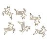 20Pcs Paper Clips Iron Rustproof Lightweight Colorfast Multifunctional Deer Shape Cute Unique Paperclips for Office