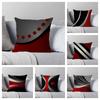 Red Black Modern Abstract Style Cushion Cover Plush Pillow Cover For Living Room Sofa Bedroom Car Home Decor Poszewka Boho