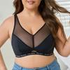 Anti-sagging and Supportive Plus-size Women's Bra Adjustable Thin Style for Chubby Girls