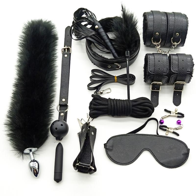 Products for Adults BDSM Sex Bondage Gear Set Handcuffs Sex Games Whip Gag Adult Toys Exotic Accessories Sex Toys for Couples