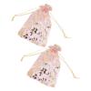 200 Pcs Organza Bag Drawstring Closure   Print 6.3x4.3in Mesh Gifts Bags Organza Jewelry Mesh Pouch
