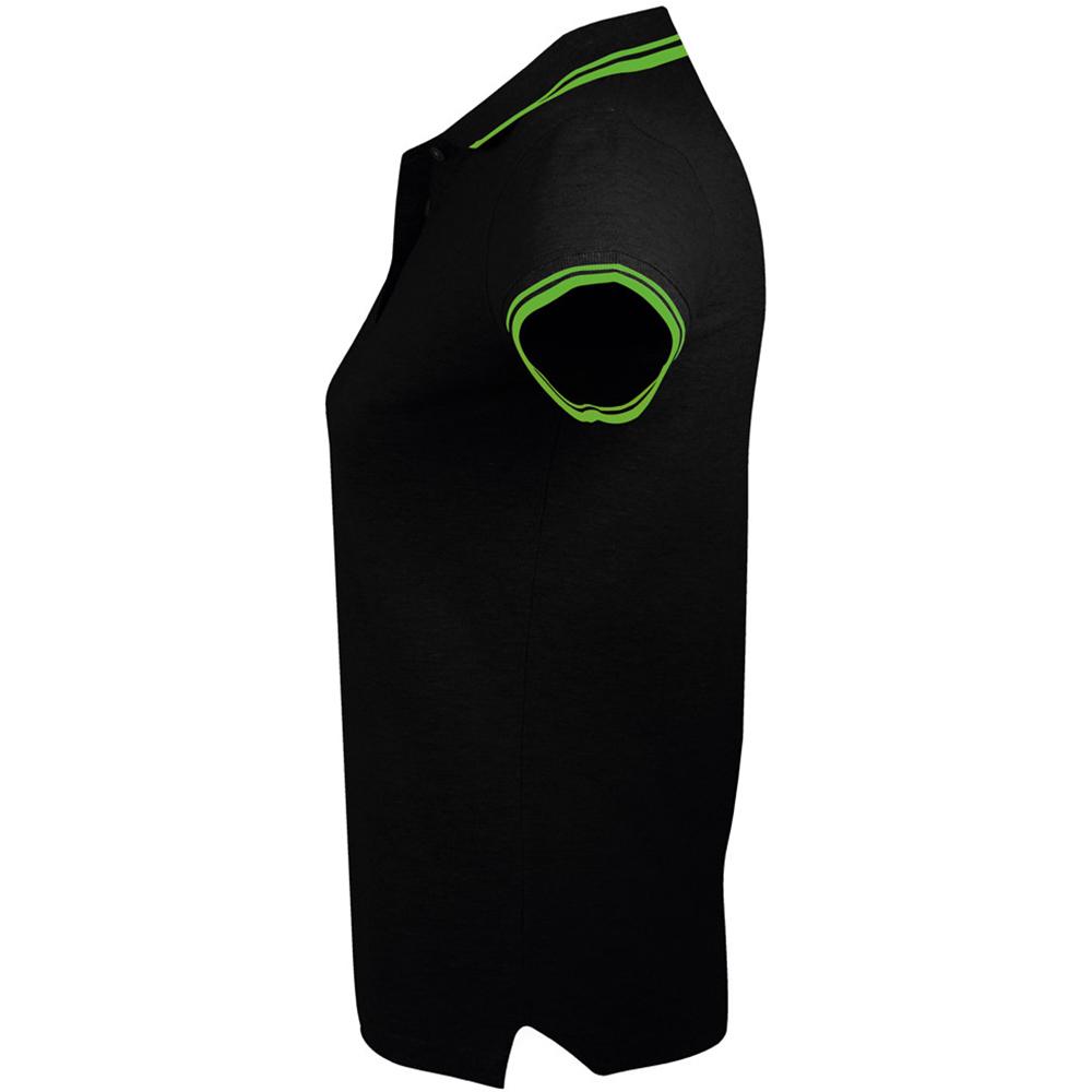 SOLS Damen/Damen Pasadena Tipped Kurzarm-Pique-Poloshirt