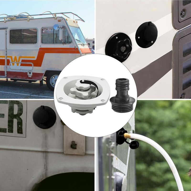 RV City Water Inlet RV Water Fill Inlet With Check Valve RV Fresh Water Inlet Connection Water Pressure Regulator For Boat