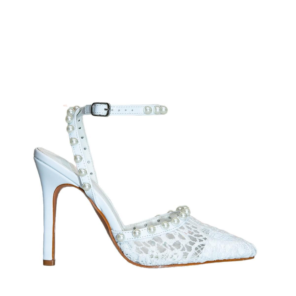 

Женские сандалии с острым носком и жемчугом, со словом sweet, с юбкой, полые, на каблуке-рюмочке, с юбкой, туфли-лодочки 42 белый