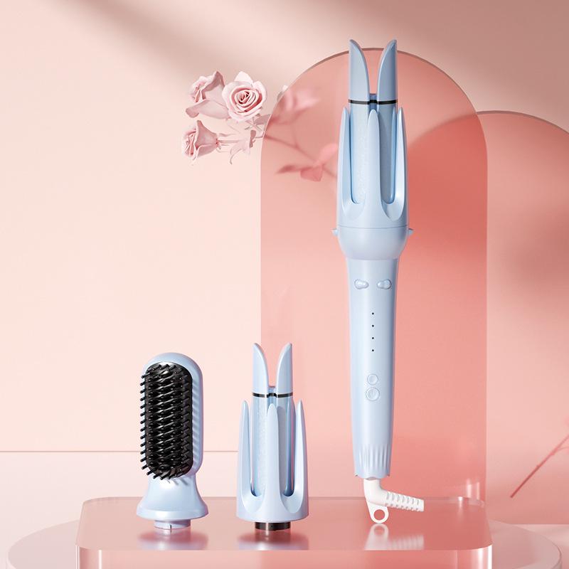 Fully Automatic 38mm Hair Curler & Straightening Comb: Multifunctional 3-in-1 Big Wave Curling Iron